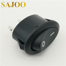 SAJOO厂家直销SJ2-10 16A250V5E4椭圆形优质铜脚三脚带灯船型开关