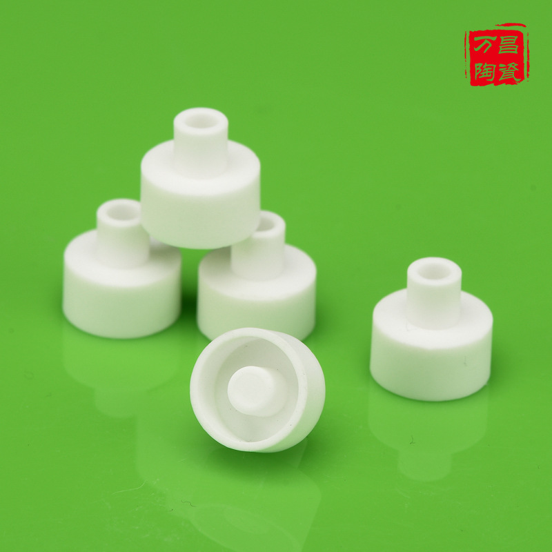 厂家供应氧化铝陶瓷杯 9599瓷 高频陶瓷座 电子陶瓷发热杯