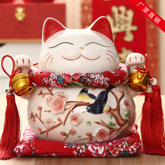 Lucky Cat Large Ornament Piggy Bank Shop Opening Gift Home Ornaments Creative Gifts Ceramic Crafts
