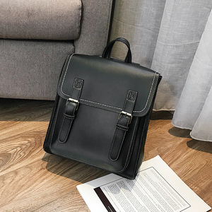 zhenli 2020新款双肩包 学院风PU时尚邮差包 亚马逊流行女包批发