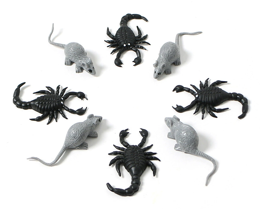 Realistic mold plastic, toy from soft rubber, doll, spider, scorpion