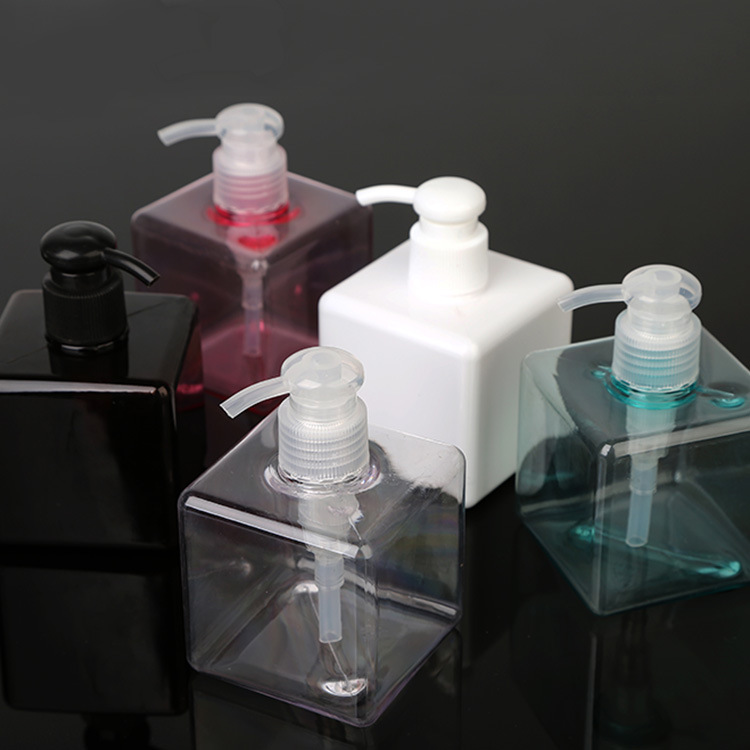 250ml四方乳液瓶PETG替换瓶按压乳液瓶洗手液洗发水洗衣液分装瓶