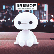 新年汽车摆件大白弹簧摇头公仔摆件 汽车用品工厂直供 亚马逊玩具