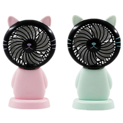 小电风扇usb迷你静音儿童宿舍办公室学生大风力充电手持可爱卡通|ms