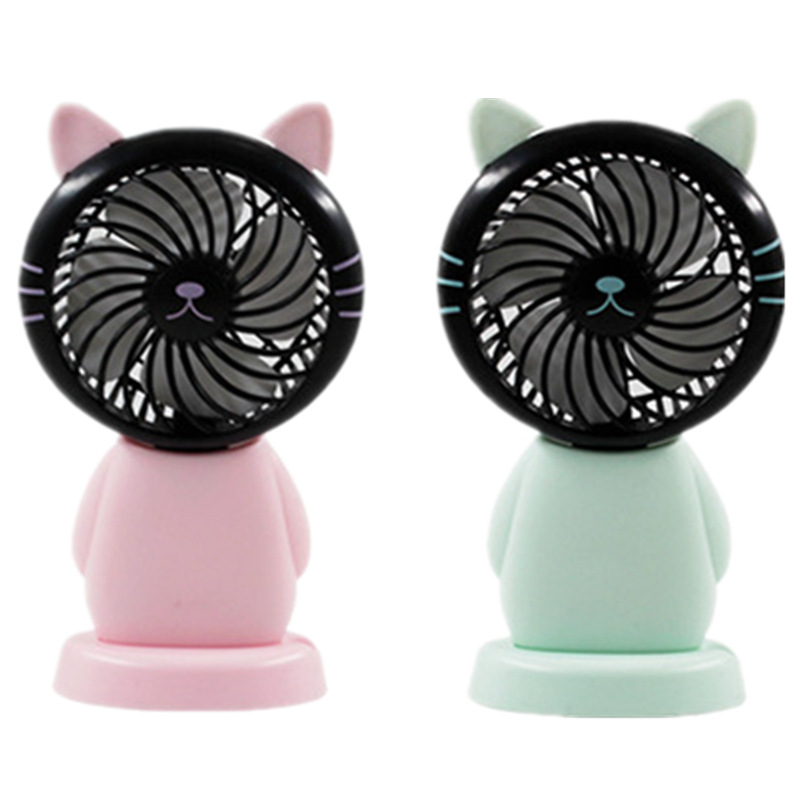 小电风扇usb迷你静音儿童宿舍办公室学生大风力充电手持可爱卡通|ms
