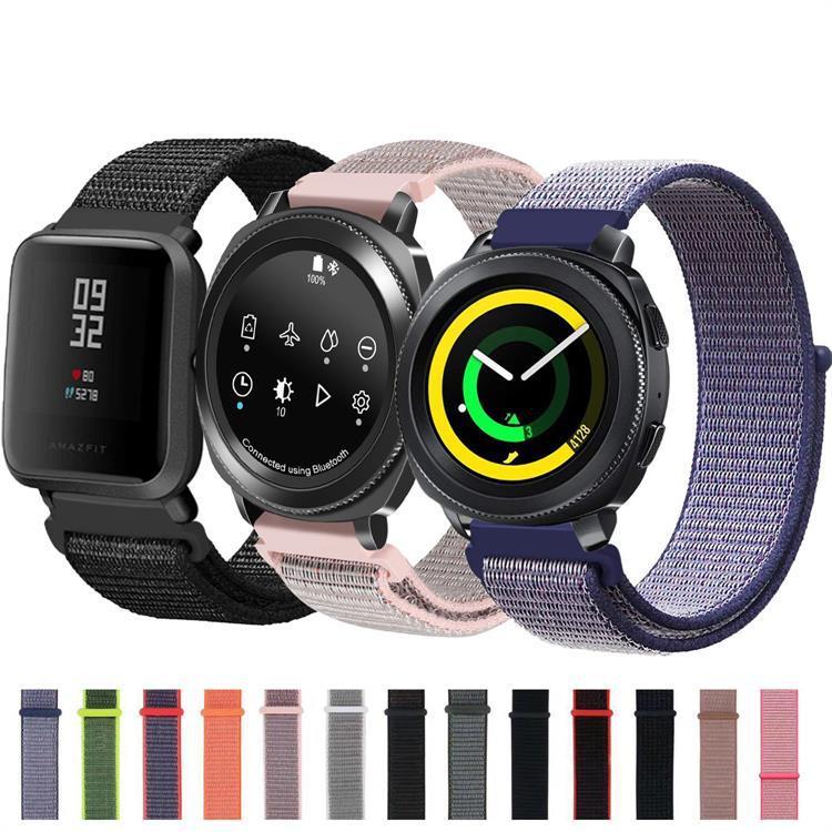 适用于三星gear S3华米amazfit1/2运动尼龙回环表带华为GT2手表带|ms