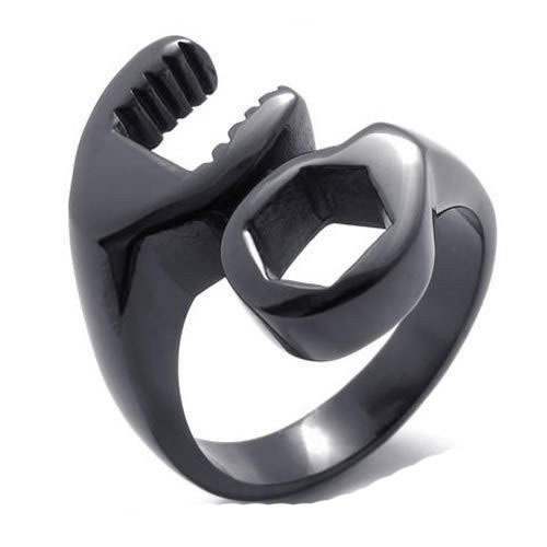 33g Weight Rings Classification 1 Piece Punk Geometric Stainless Steel Asymmetrical Men's Rings