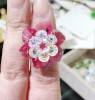 Crystal, woven ring handmade, wholesale