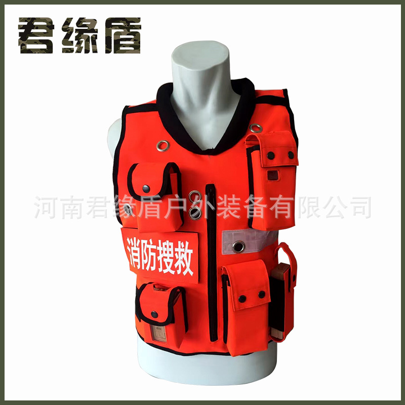 生产厂家批发成人承认泡沫背心工作防护消防搜救服装