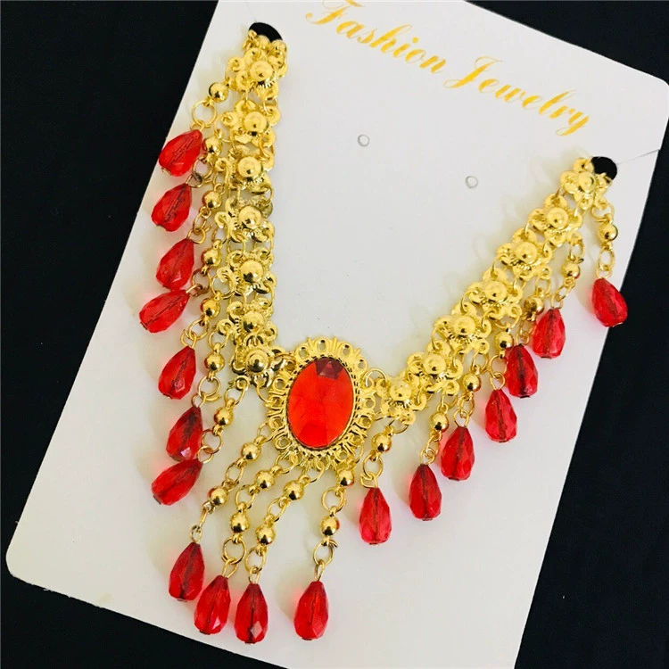 Jinhang ремесло ожерелье для танца живота ювелирные изделия для взрослых ожерелье со стразами ожерелье индийское танцевальное ожерелье аксессуары