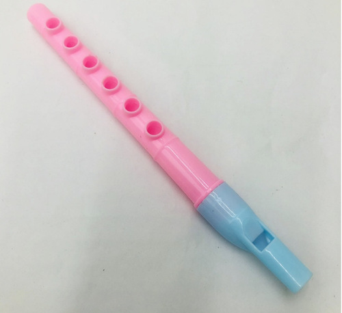 Large Plastic Short Flute Musical Instrument Children's Toy 6-Hole Flute Early Learning Educational Kid's Toy Activity Small Gift