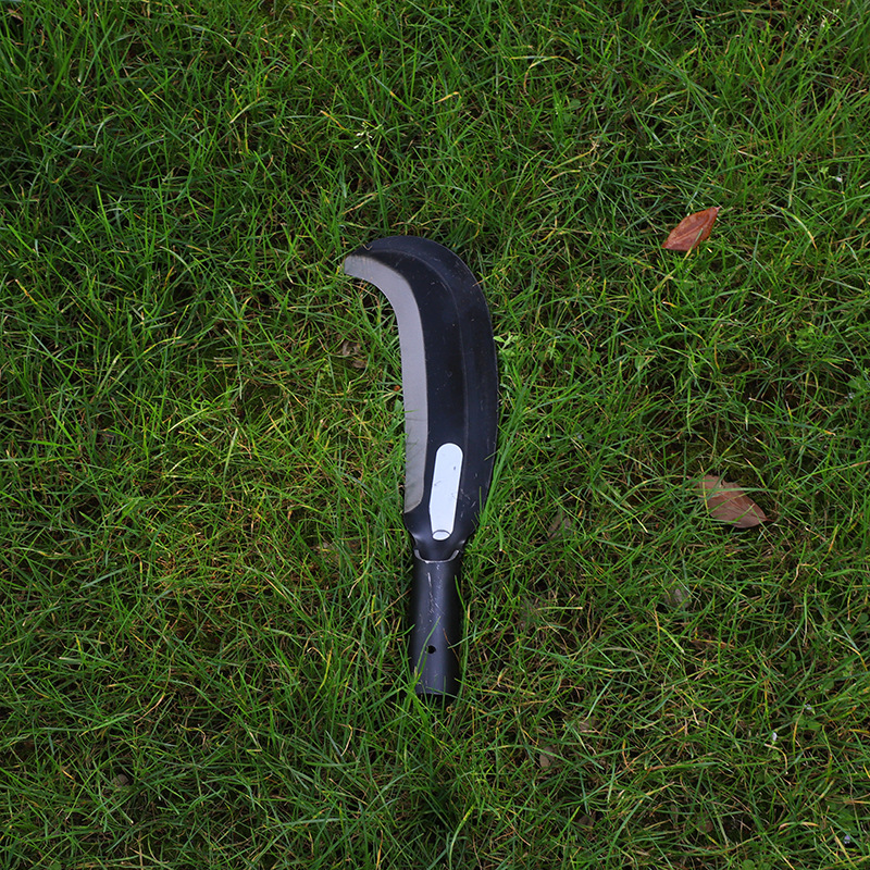 户外野营砍柴刀 铁柄长柄一斤二两破竹刀 不锈钢户外农用镰刀