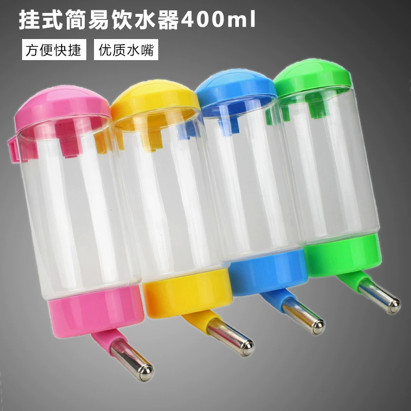 Оптовая простой подвесной автоматический диспенсер для воды для домашних животных шариковый диспенсер для воды для собак Cat Water Bottle 400 мл