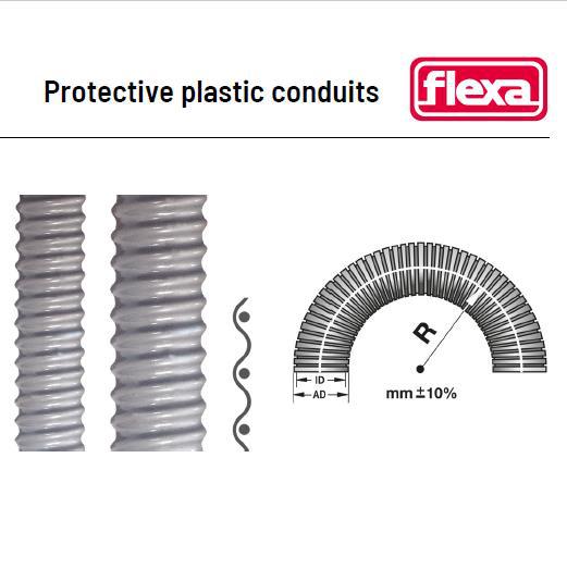 FLEXA AIRflex-KUW-PVC-AS 弹簧钢丝塑料电缆保护软管