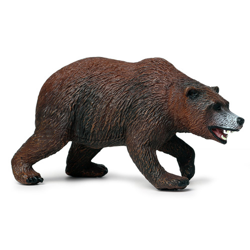 Children's simulated realistic wild animal world toy model brown bear grizzly bear black bear bear hand model ornaments