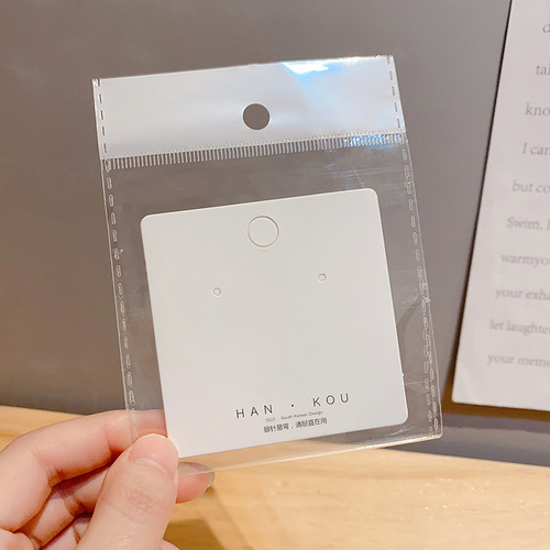 Ear accessories accessories ear stud plugs plastic transparent ear plugs metal flying disk paper oppo plastic bag