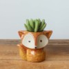 Flowerpot, plant lamp, small pot with animals, fox, raccoon, wholesale