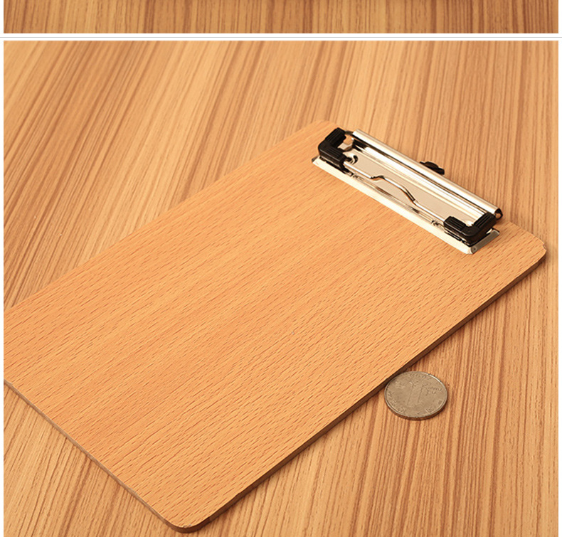 1 Piece Solid Color Class Learning Daily Mdf Height Density Plate Classic Style Folder display picture 4