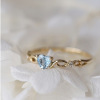 Blue ring heart shaped, Aliexpress, simple and elegant design