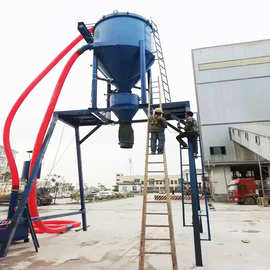 大型粉煤灰装车气力输送机厂家报价图片移动轮水泥粉气力吸灰机