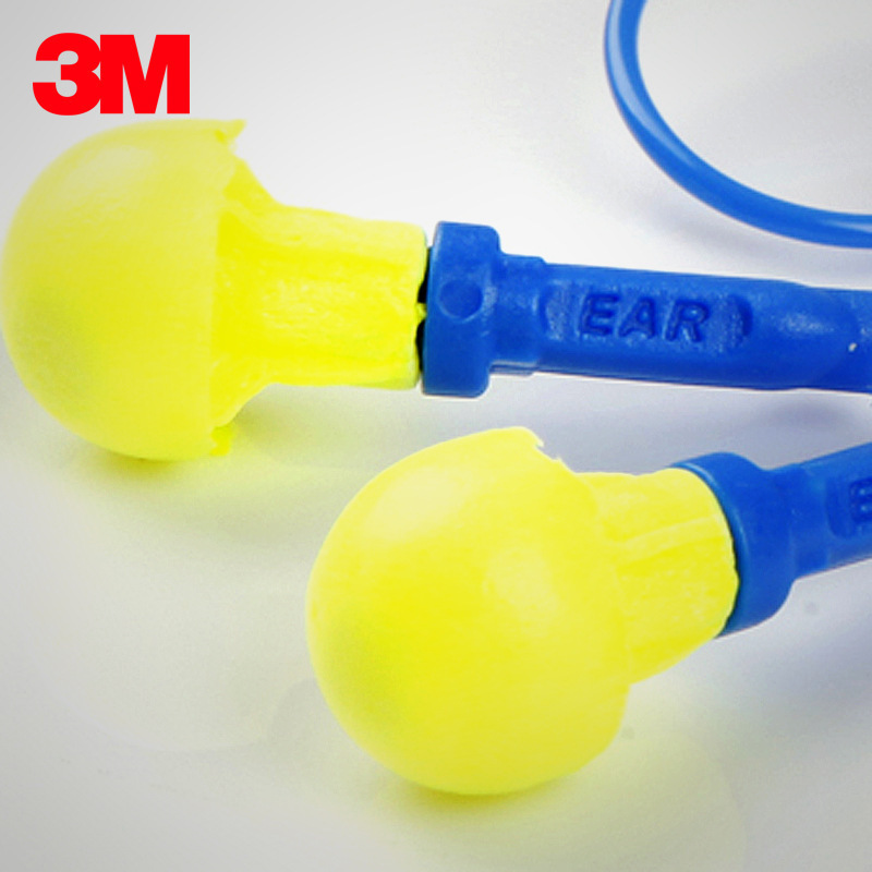 批发正品3M318-1005免揉搓隔音耳塞 简易记忆棉学习睡眠降噪耳塞