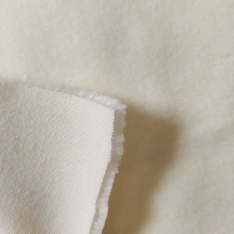 白色羊毛混纺滚动油漆刷子布机器抛光打磨布单面