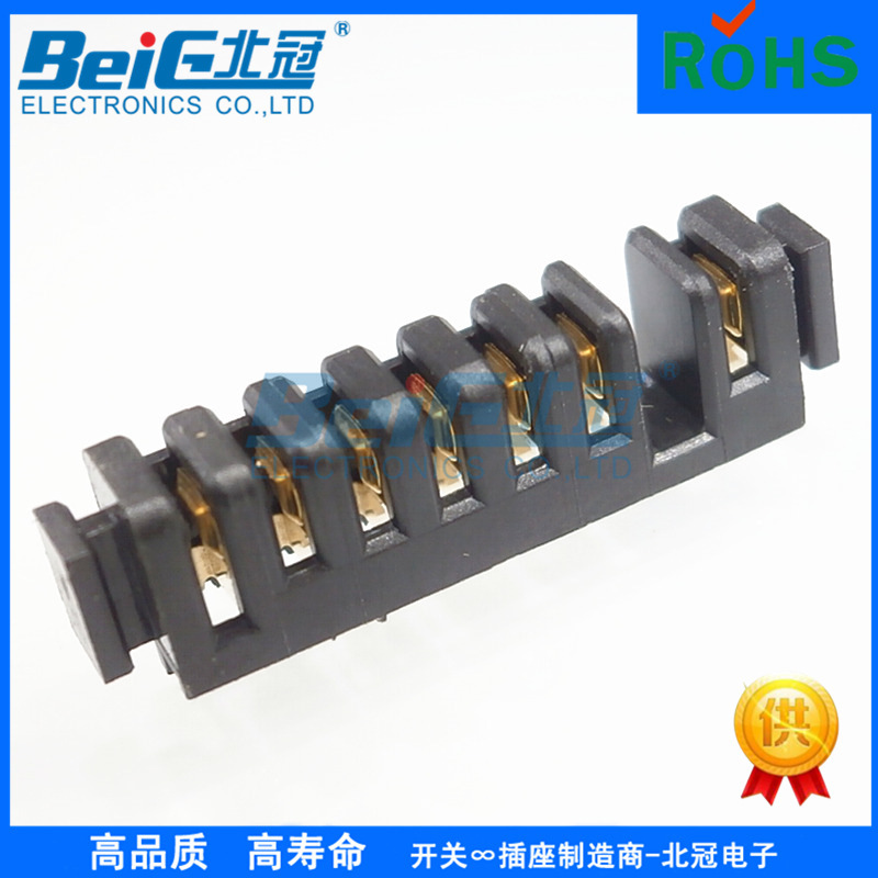 Fiber optic equipment 2.5 notebook battery connector high current 7PIN anti-dull battery connector female base