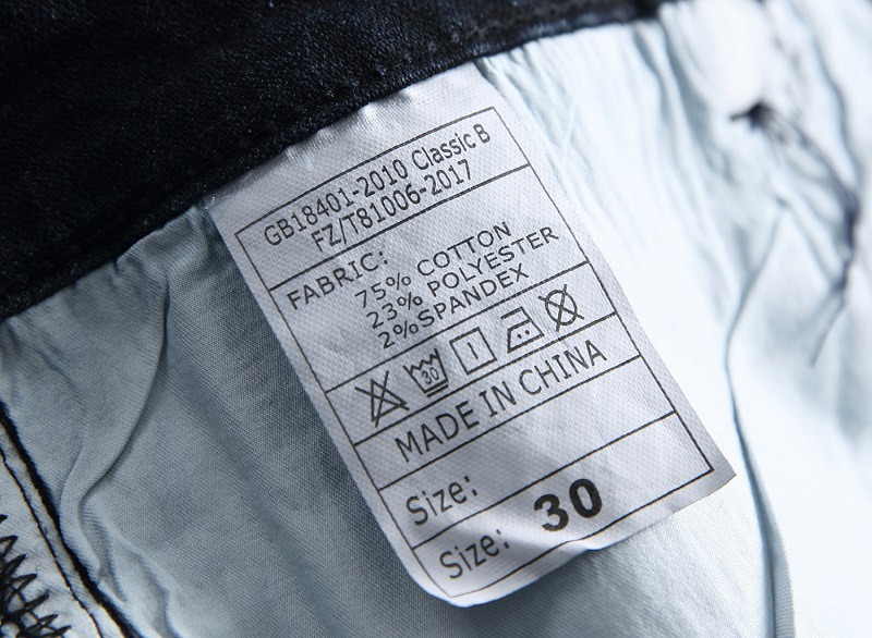 Men's Clothing Retro Denim Jeans For Men Distressed Color Blocking Stretch American Style Supply_viptrois.com