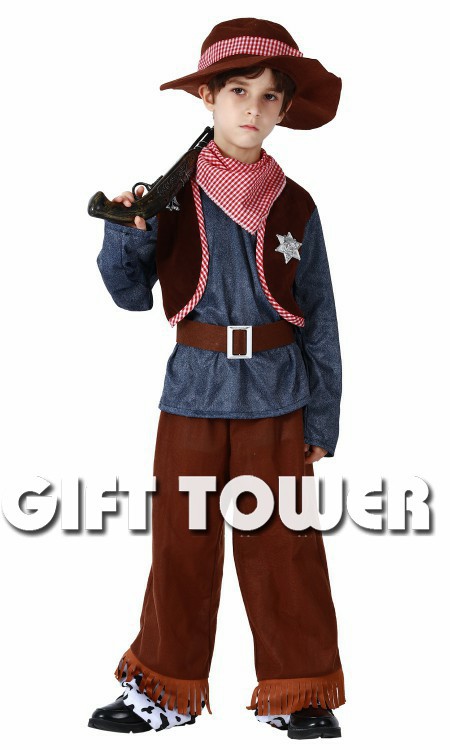 Hwan-woo's carnival costume, mascots, dance hero performance costume,B-0272 handsome little cowboy detail image 3