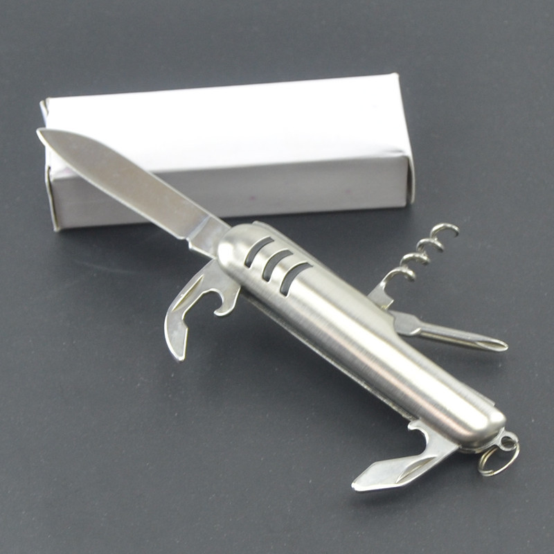 小5开不锈钢德国军刀 便携式野外旅行折叠工具 户外多功能刀具