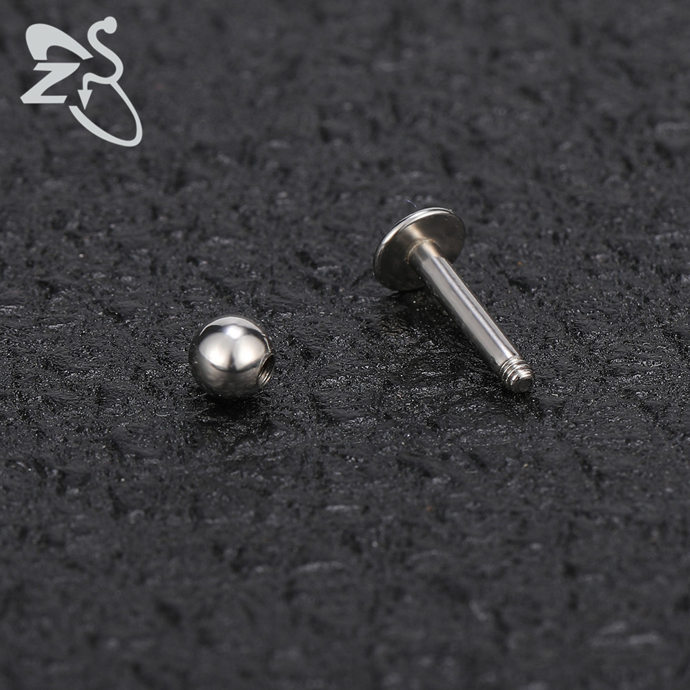 Geometric Lip Stud 316L Surgical Steel Exaggerated Plating Lip Piercing Jewelry Wholesale detail image 10