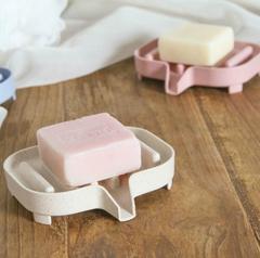 Soap Box Drain Saver Laundry Soap Box Creative Bathroom Soap Rack Drain Guard Anti-Slip Soap Box Square Soap Box
