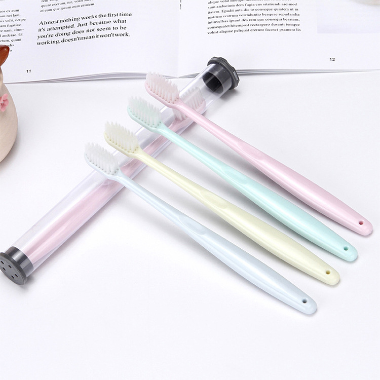 晨宇深洁简约小头牙刷旅行装瓷感超细软毛舒适 独立包装|ms