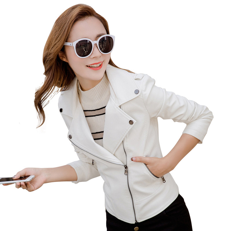 Veste cuir femme LINGLUOFANG     en PU - Ref 3333205 Image 5