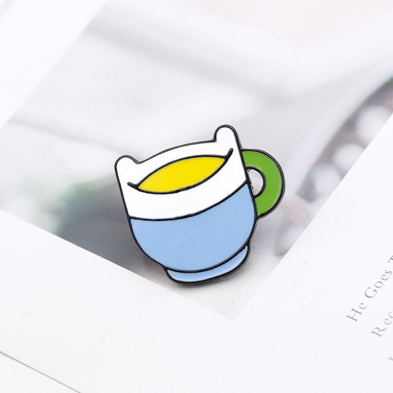 10g Weight Brooches Classification Daily Occasion Alloy Material Cartoon, Colorful, Badge, Cup, Cattle Pattern Unisex Gender Fashion Style Enamel, Enamel Craft Fashion Pin Cartoon Colorful Badge Alloy Enamel Unisex Brooches 6