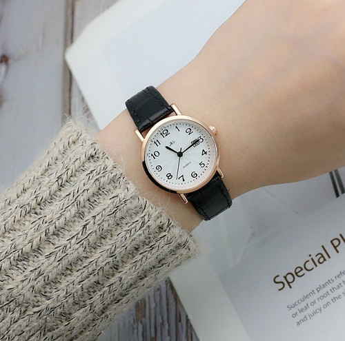 College style calendar female student belt watch Japanese and Korean fresh fashion trend ladies quartz watch wholesale
