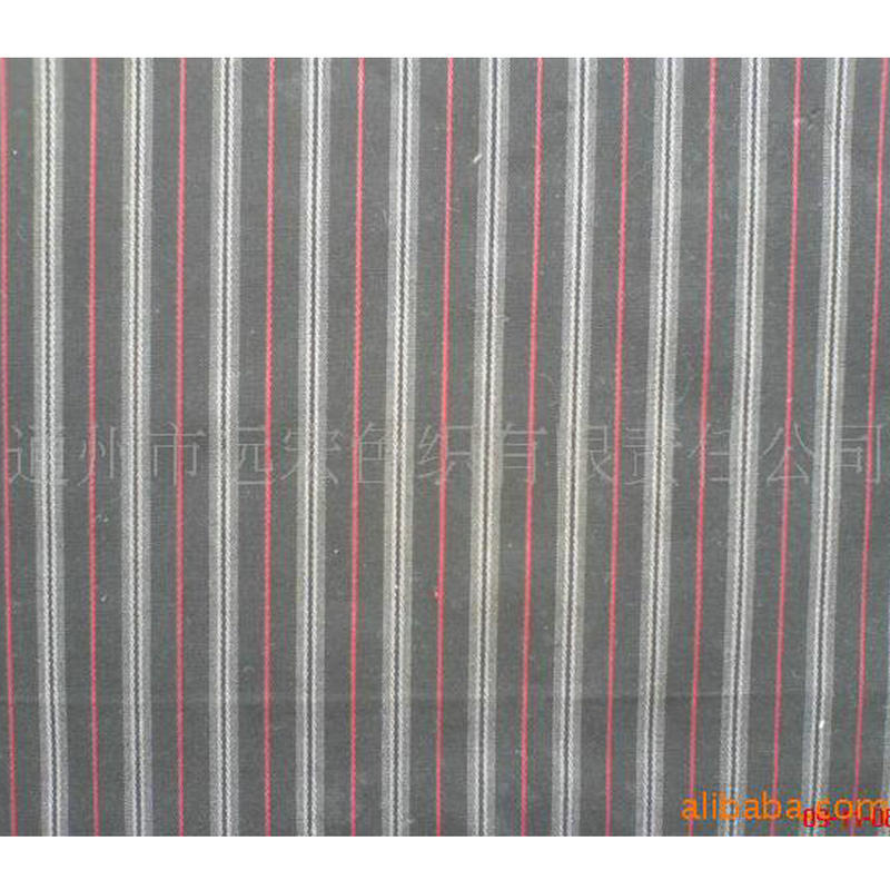 供应条子提花布 色织布面料 色织衬衫面料 时装布料