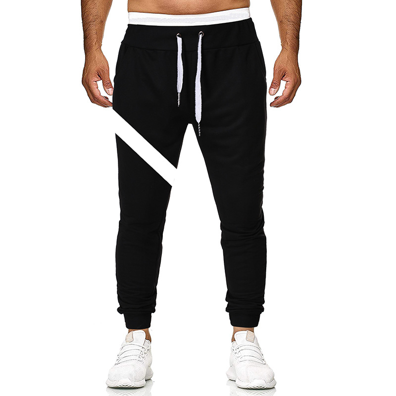 速卖通春秋运动裤男小脚束脚休闲裤子宽松潮牌男运动卫裤