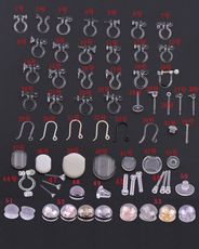 精品原创耳夹无耳洞diy配件隐形U型塑料透明耳环夹女树脂材料批发