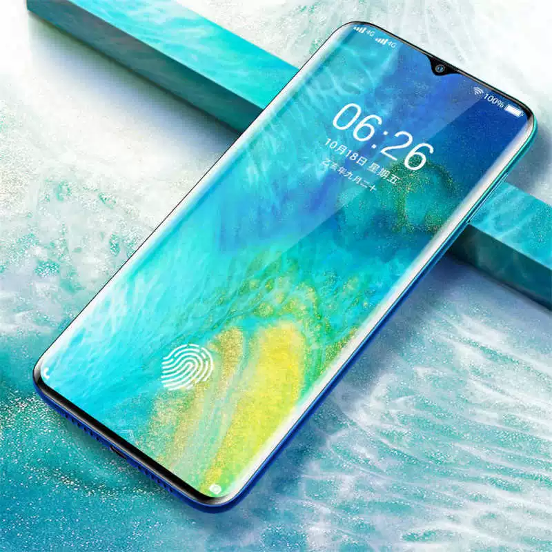 Smart mobile phone curved display, 10G, 256G, support function for all network communication standards, 5G, Android