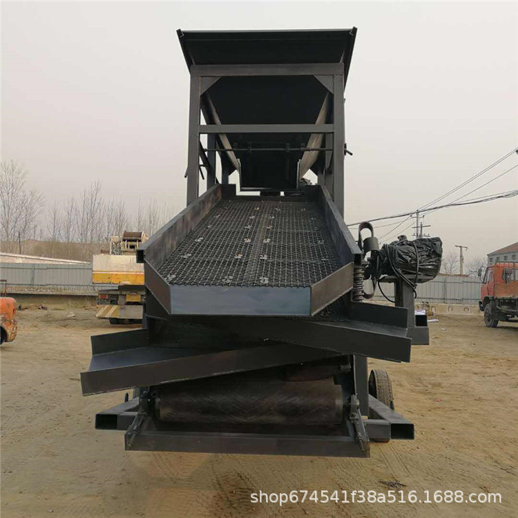 福建供应双层震动筛砂一体机 50型筛砂机带输送带 筛网可筛分设备