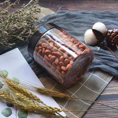 9010 Food cans 550ml Native dried food Seafood seal up Storage Bottles PET Clear plastic bottles wholesale