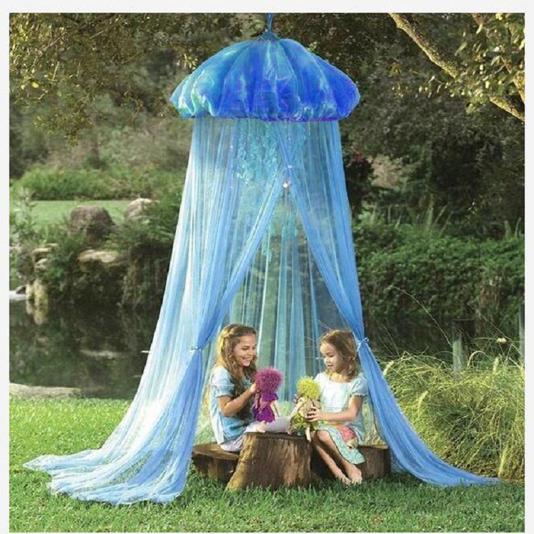 INS new pattern baby jellyfish Tent Mystery Ocean winds Dome Hanging Bed mantle Home Furnishing decorate Children&#39;s Room Mosquito net