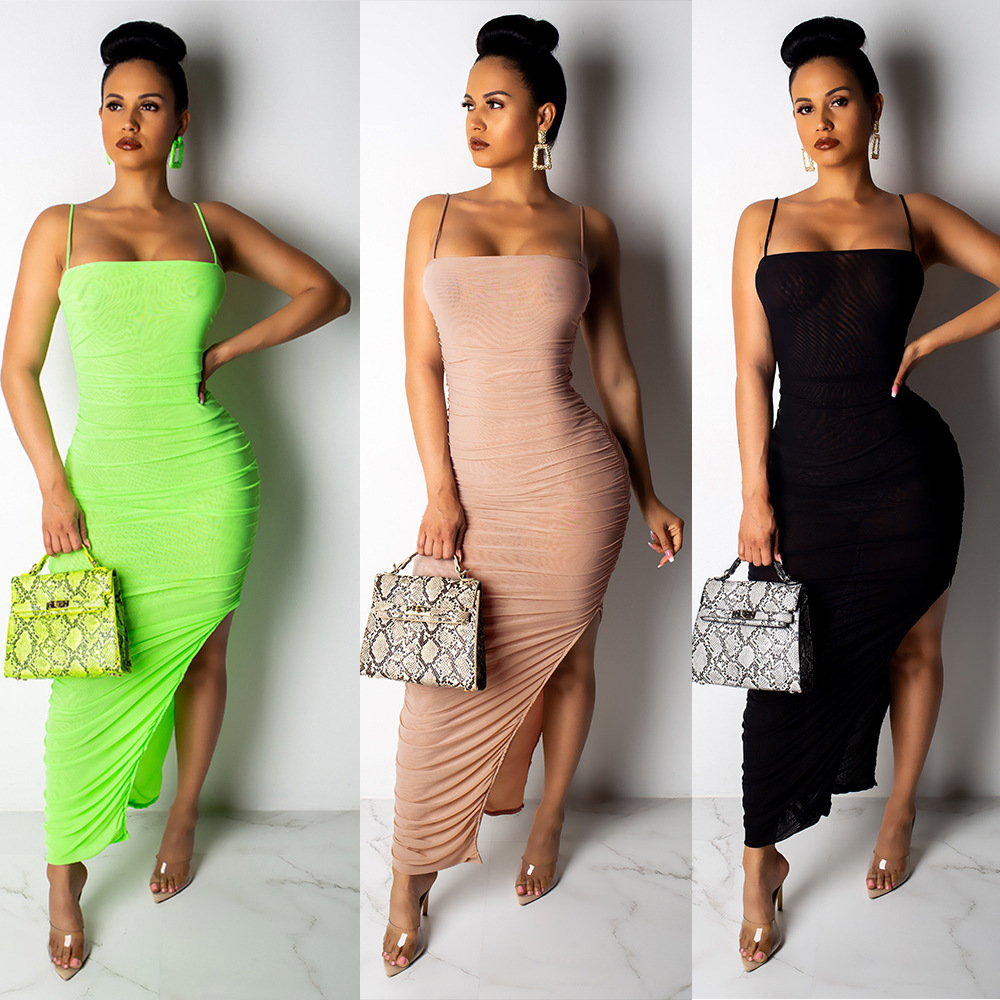 fashion bandage strap dress Nihaostyles wholesale clothing vendor NSTYF72957