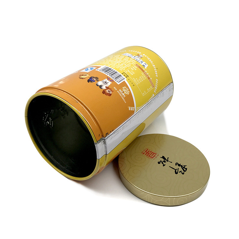 2020 lata de té de primavera de hojalata cubierta interior lata de té de hojalata lata de té verde a granel lata de té spot