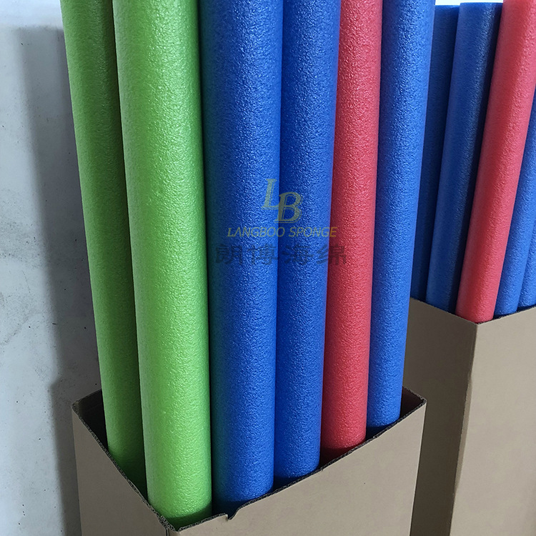 厂家尺寸定制直销 减震彩色珍珠棉管 洗衣液头套保护管套珍珠棉管