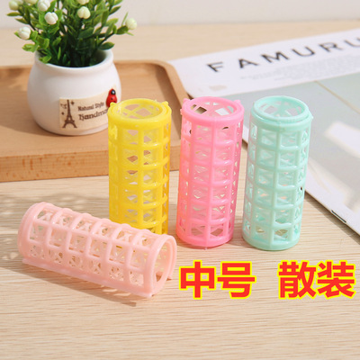 散裝中號卷發器 塑料雙層子母卷發夾 卷發工具劉海卷發筒美妝工具