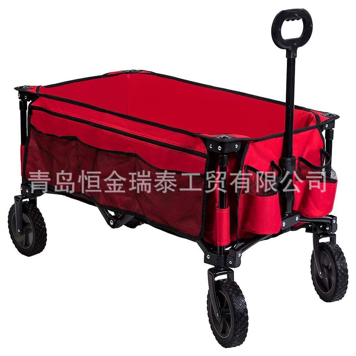 沙滩园林工具车超市购物折叠带孩平板手推户外野营拖车