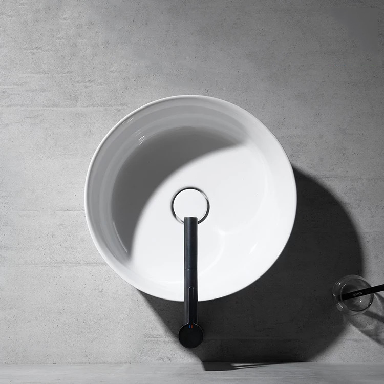Nuevo simple europeo alivio arte Cuenca del lavabo redondo lavabo profundo lavabo de cerámica lavabo personalidad creativa lavabo
