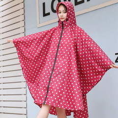Raincoat Poncho Women Adult Fashion Hiking Long Style Trendy Waterproof Backpack Polka Dot Raincoat Kiu Men Europe and America Amazon 